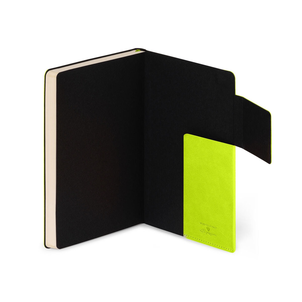 Legami - Chartreuse Çizgili Monokrom Yumuşak Kapaklı Defter - Benim Defterim