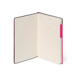 Legami - Çizgili Defter - Monokrom Yumuşak Kapak - Ahududu - Benim Defterim