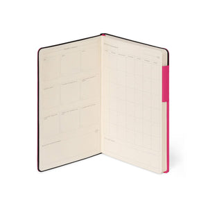 Legami - Çizgili Defter - Monokrom Yumuşak Kapak - Ahududu - Benim Defterim