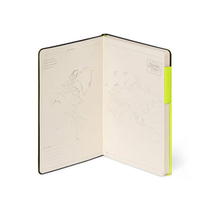Legami - Defter ile Blank Pages ve Monochrome Yumuşak Kılıf - Chartreuse - My Defter