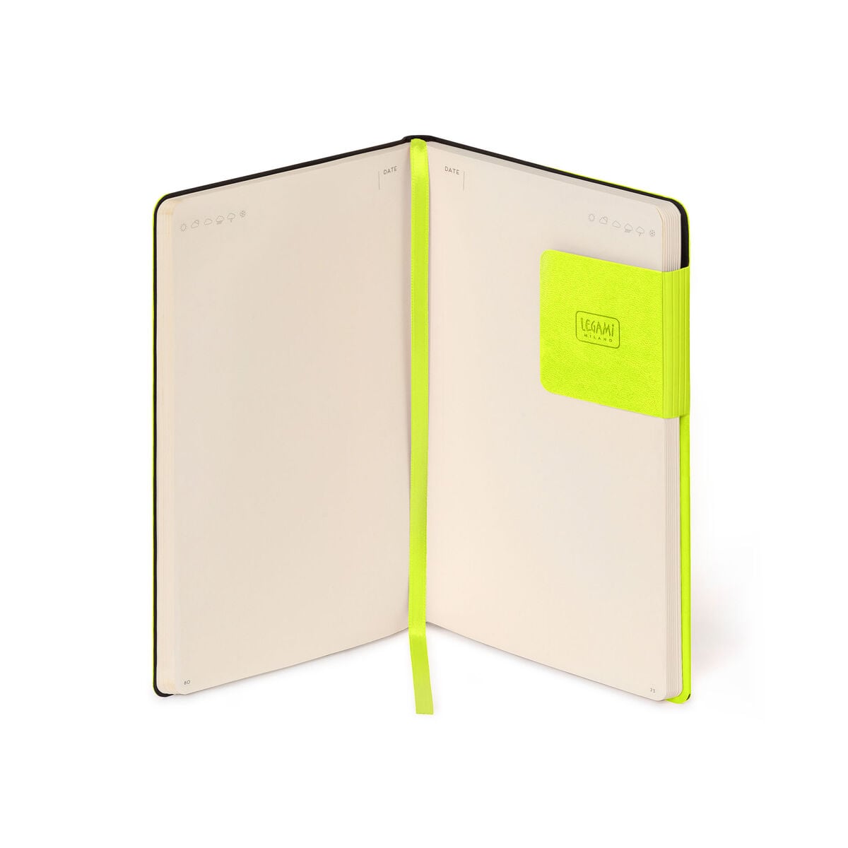 Legami - Defter ile Blank Pages ve Monochrome Yumuşak Kılıf - Chartreuse - My Defter