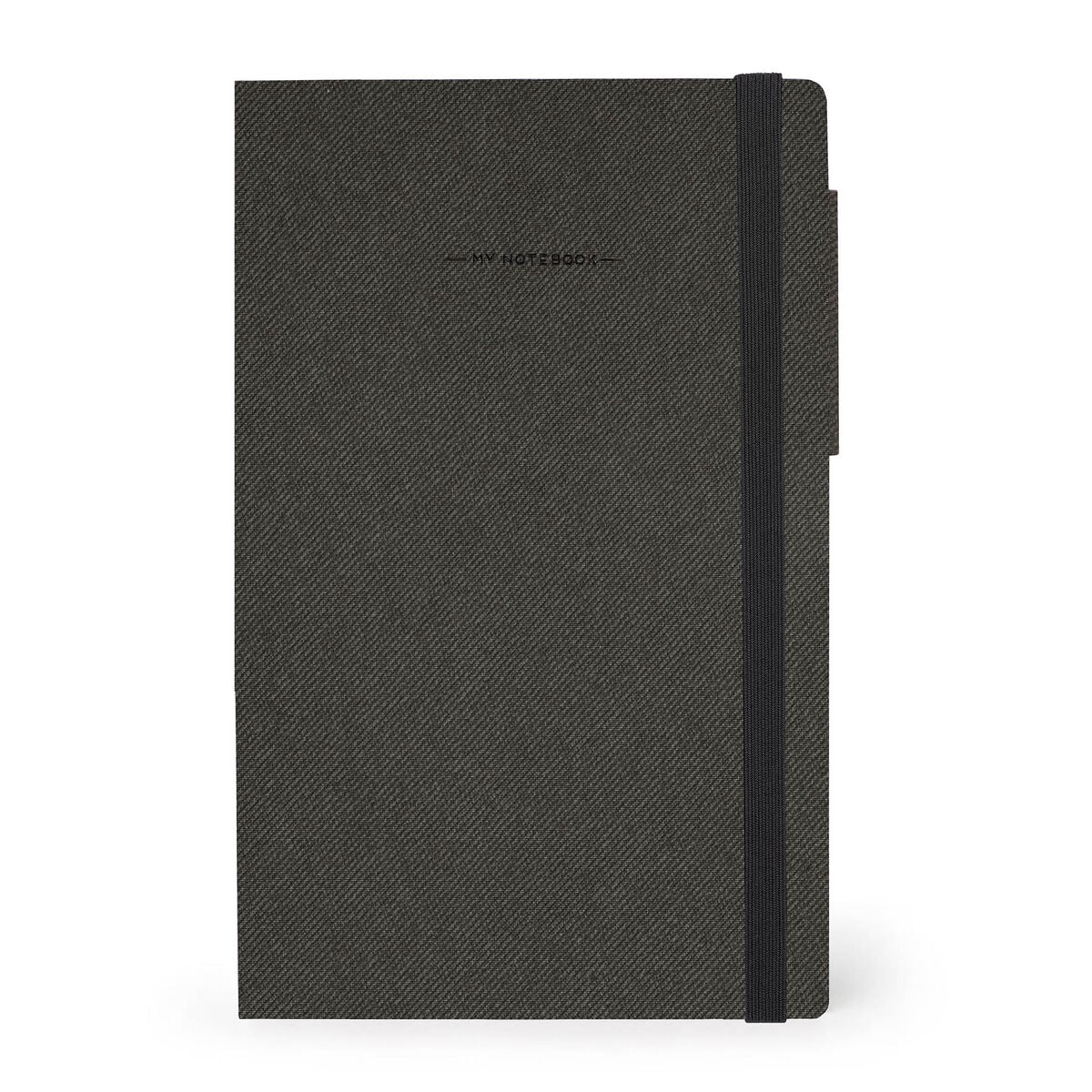 Legami - Boş Sayfalı ve Tek Renkli Yumuşak Kapaklı Defter - Koyu Grafit - Benim Defterim