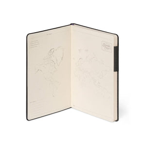 Legami - Defter ile Blank Pages ve Monochrome Yumuşak Kılıf - Deep Graphite - My Defter