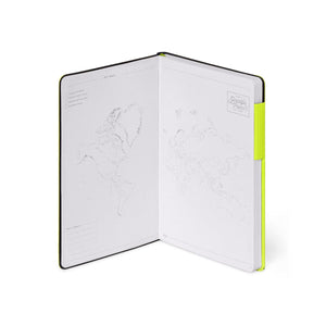 Legami - Noktalı Defter ve Tek Renkli Yumuşak Kapak - Koyu Sarı - Benim Defterim