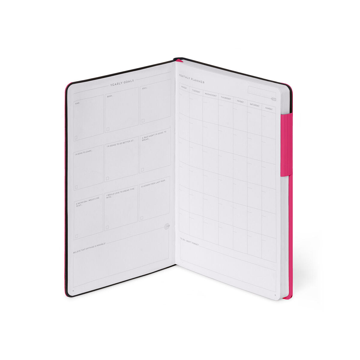 Legami - Dotted Defter ile Monochrome Yumuşak Kılıf - Raspberry - My Defter