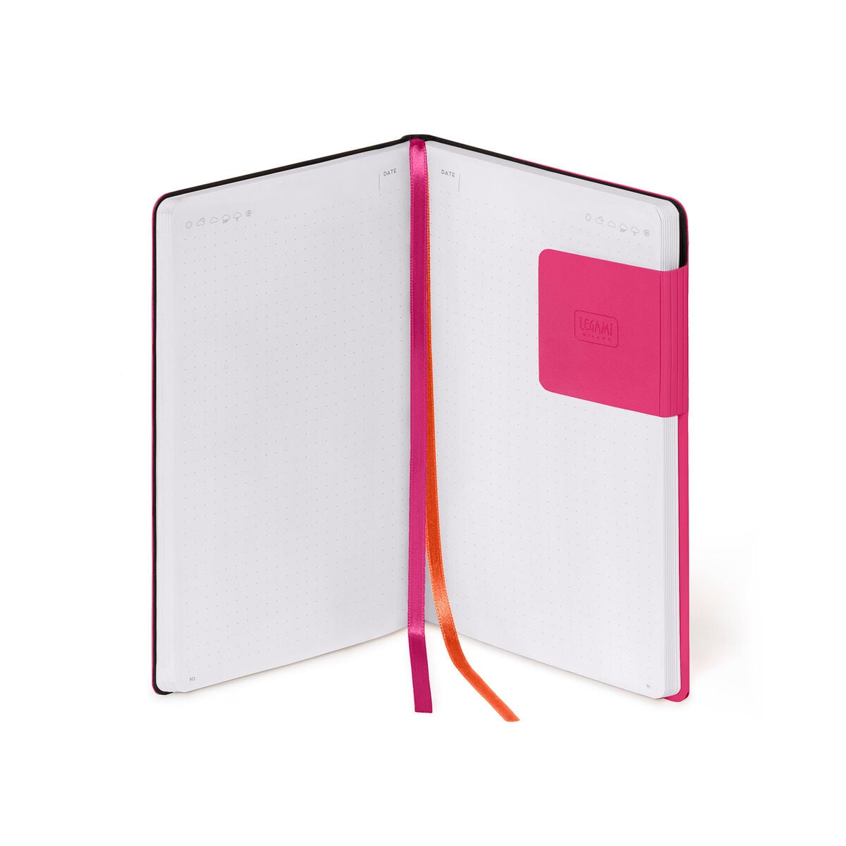 Legami - Dotted Defter ile Monochrome Yumuşak Kılıf - Raspberry - My Defter