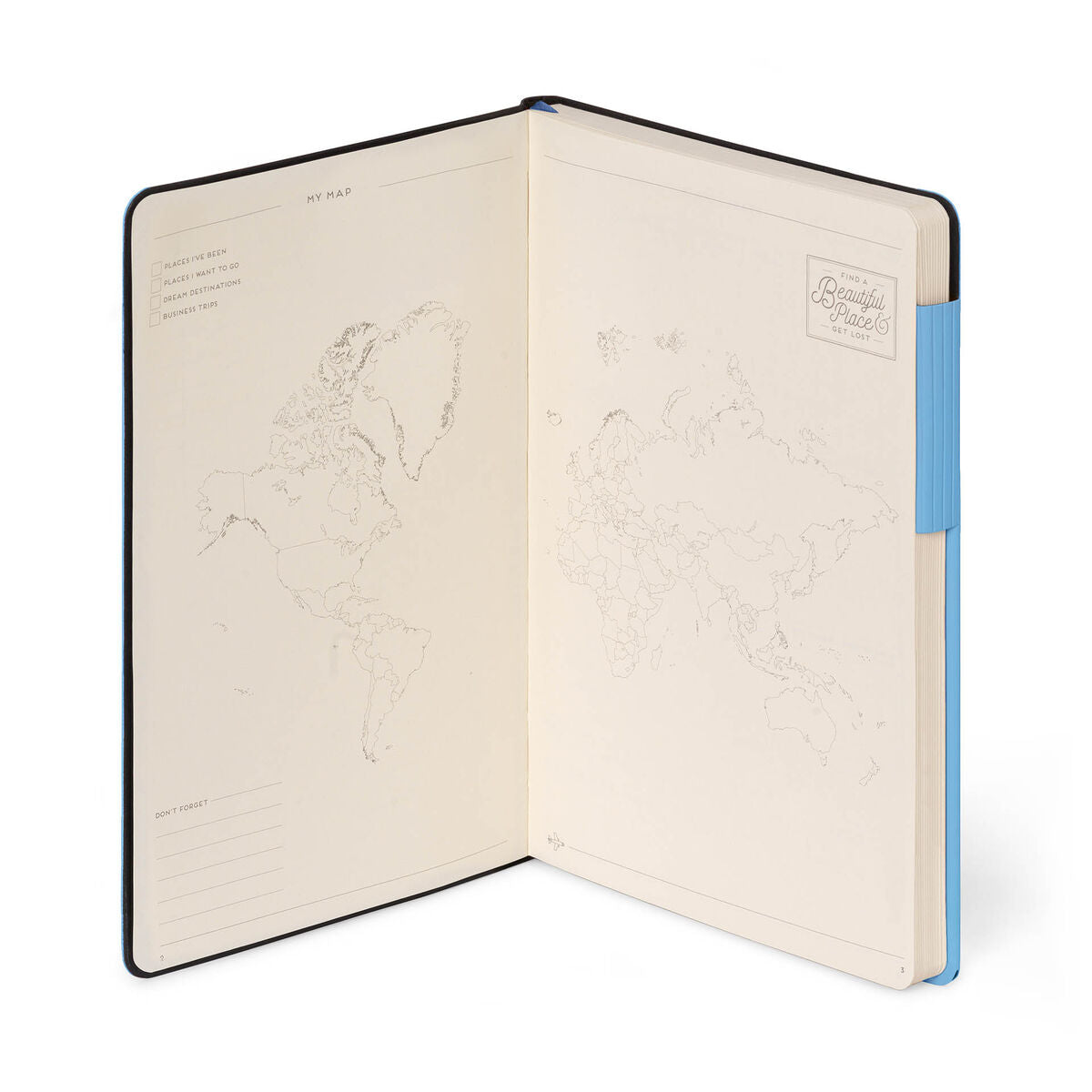 Legami - Lined Defter ile Monochrome Yumuşak Kılıf - Retro Blue - My Defter