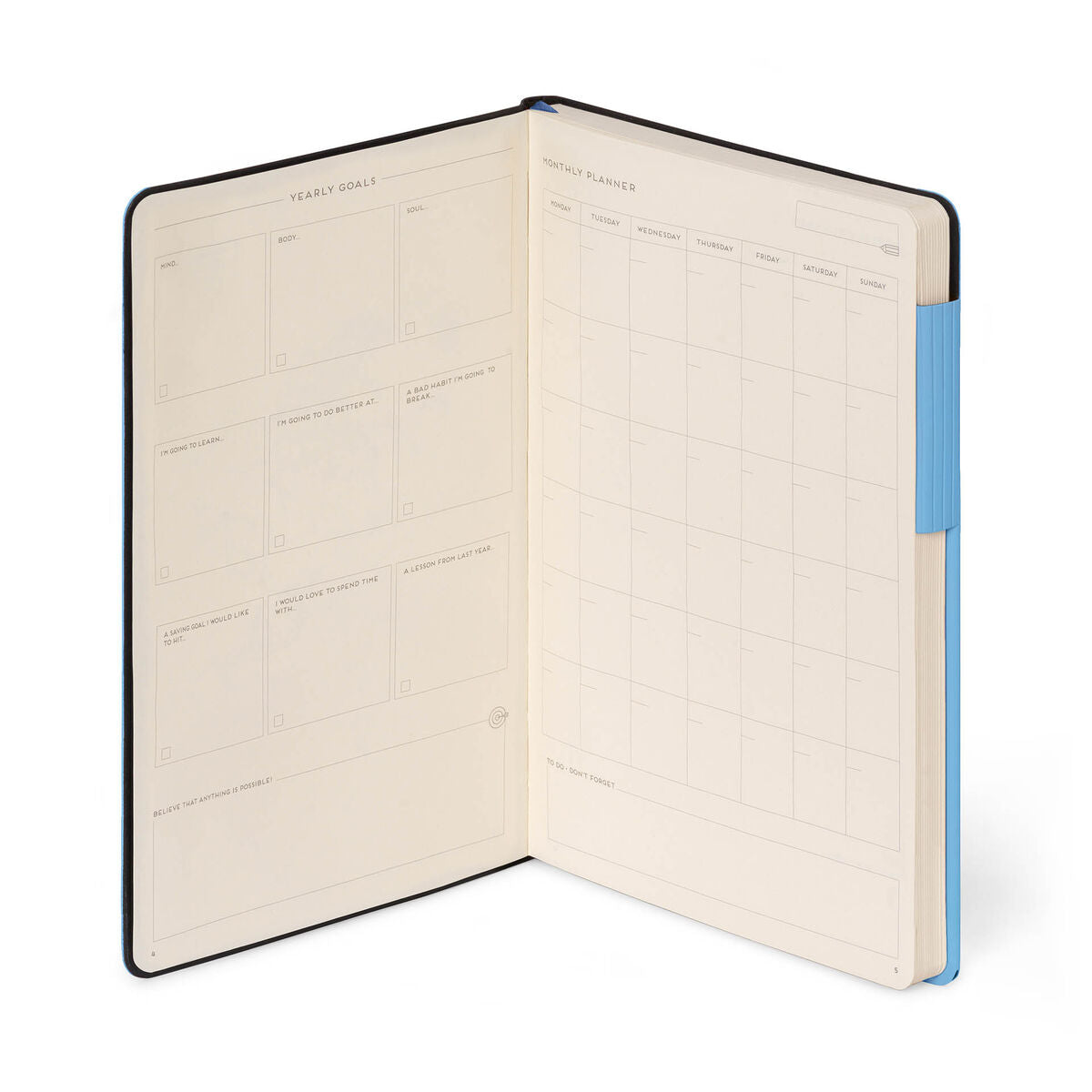Legami - Lined Defter ile Monochrome Yumuşak Kılıf - Retro Blue - My Defter