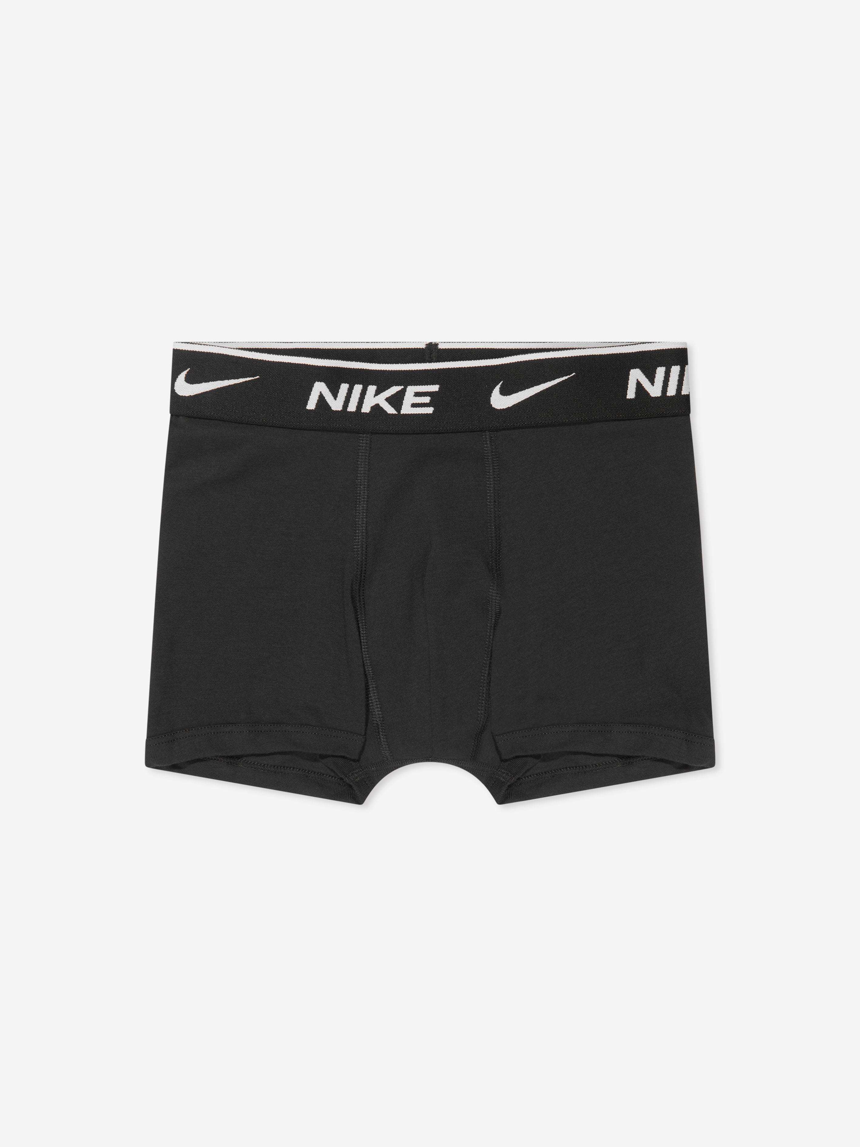 Nike Boys 3 Pack Essential Boxer Shorts Set in Black