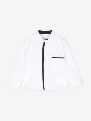 Patachou Baby Boys Cotton Shirt in White
