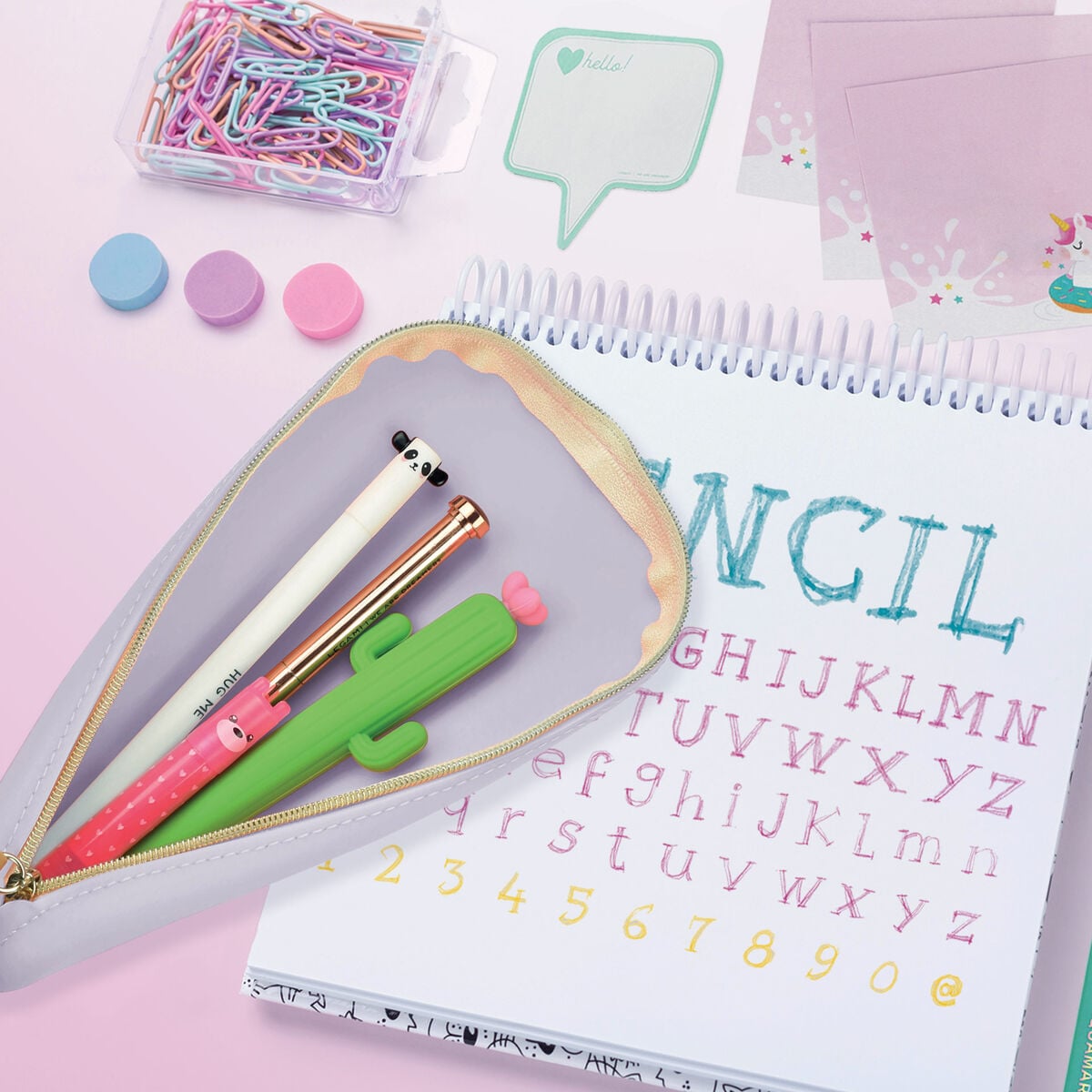 Legami - Lilac Yumuşak Silicone Kalem Kutu - Cute!