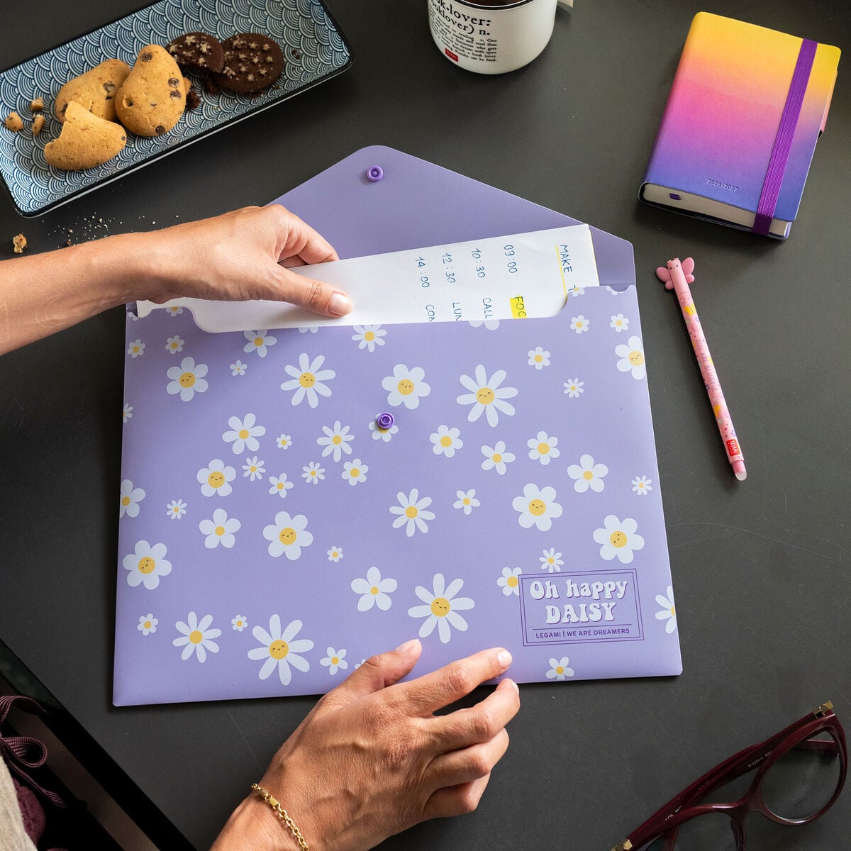 Legami - Document Folder - Fold & Order - Daisy