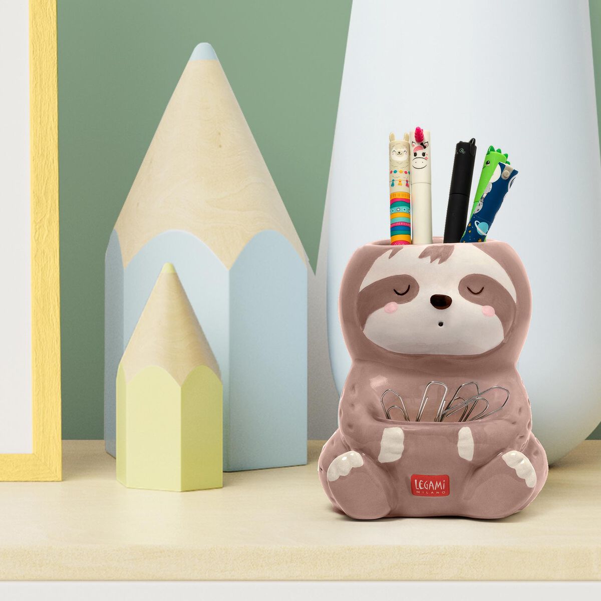 Legami - Sloth Ceramic Kalem Tutucu - Desk Arkadaşlar