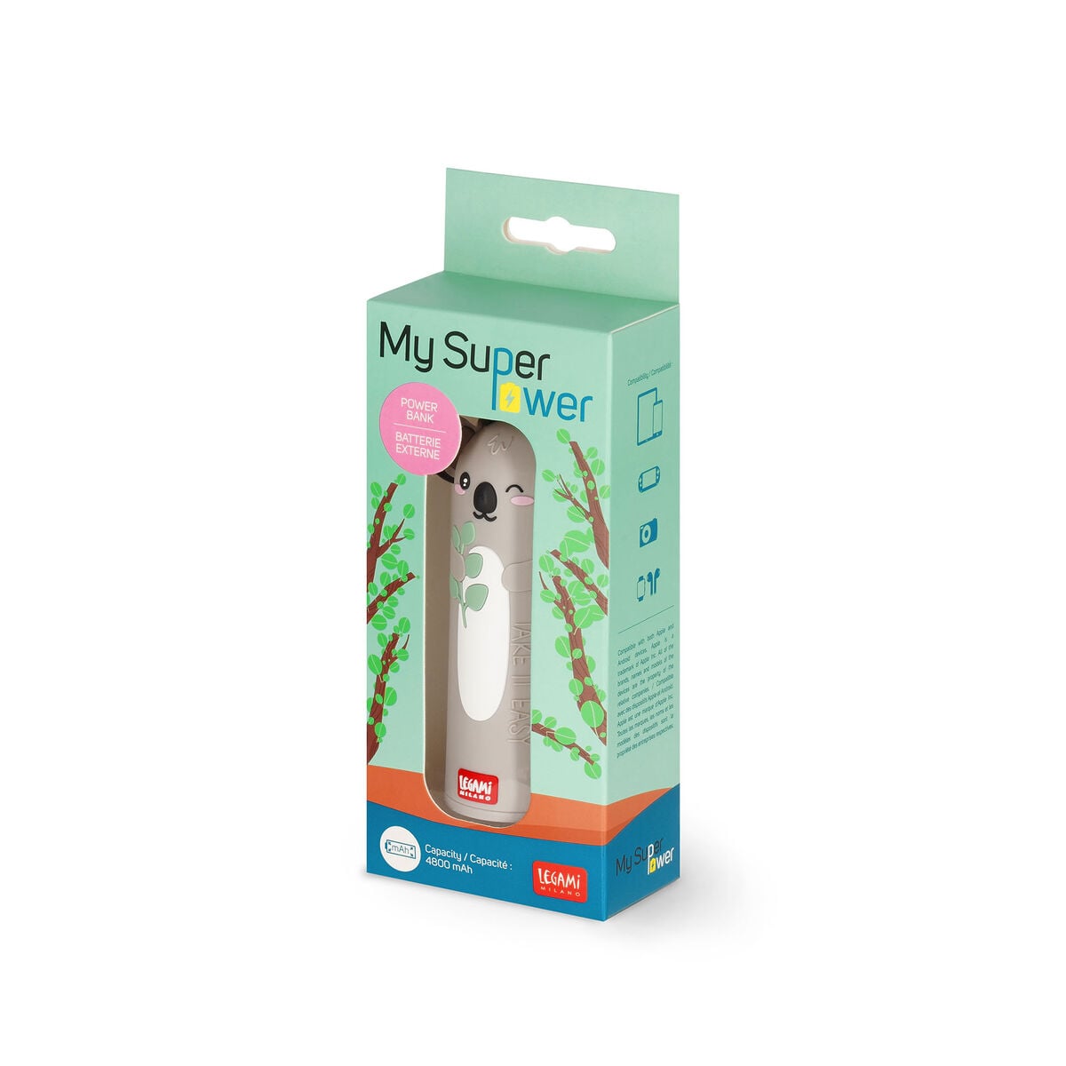 Legami - Koala Portable Battery Charger - My Süper Power