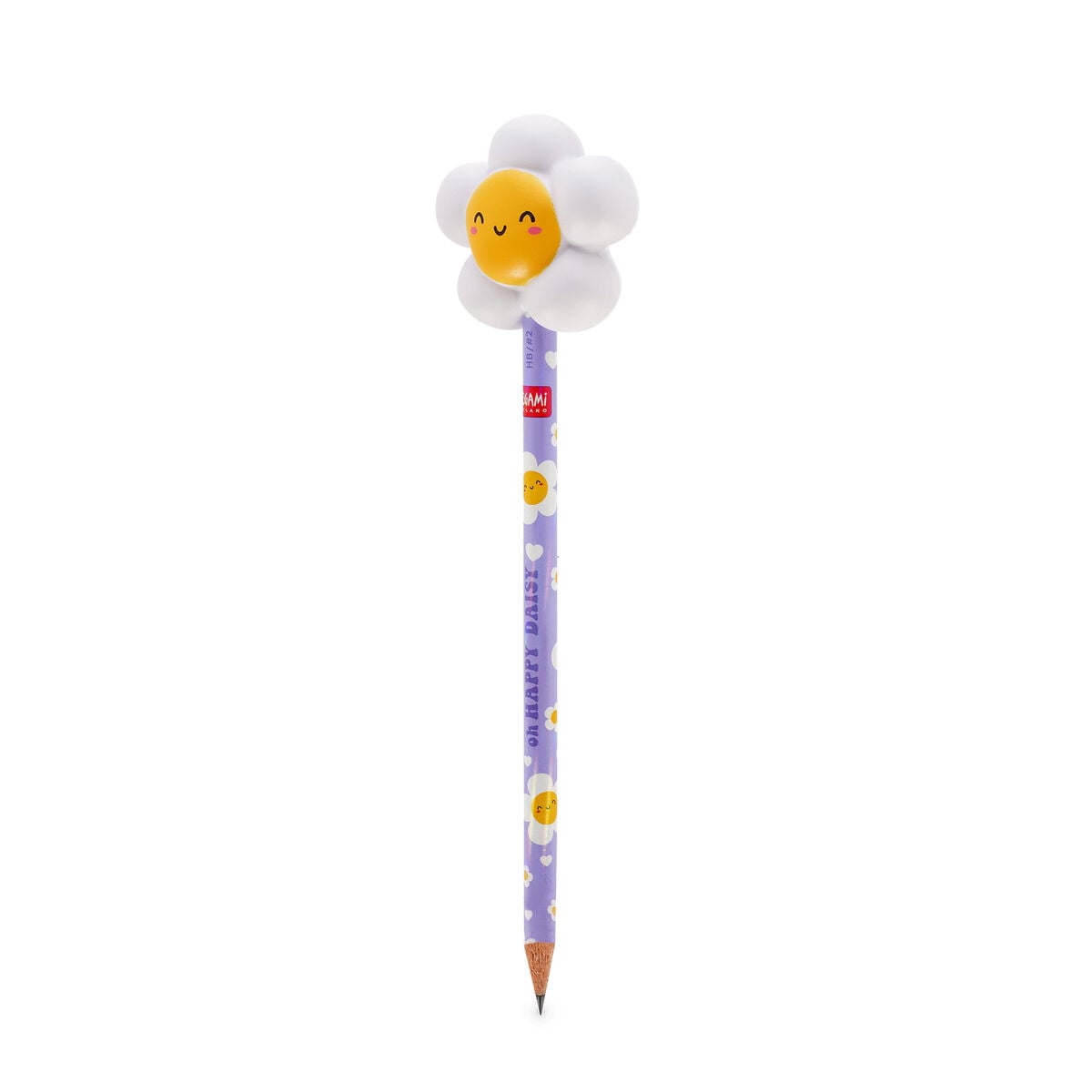 Legami - Stift mit Squishy Daisy "Oh Glückliche Daisy" - Entspannte
