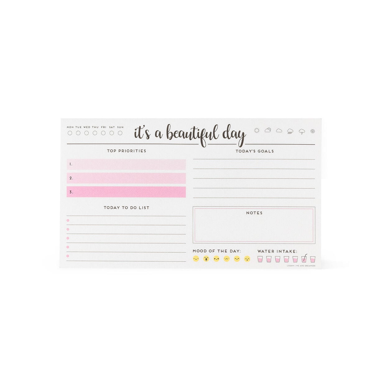 Legami - Beautiful Day Desktop Memo Cube - Kâğıt Thoughts