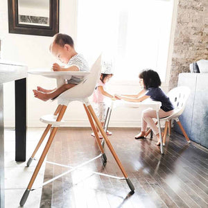 Phil & Teds Poppy Highchair - Wooden - Black-Highchairs- | Natural Baby Shower