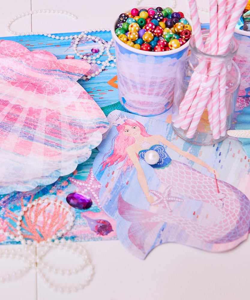 Party Pieces - Deniz Kızı 16lı Parti Peçeteleri-Dinossi