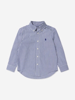Ralph Lauren Boys Striped Shirt in Blue