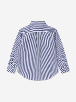 Ralph Lauren Boys Striped Shirt in Blue