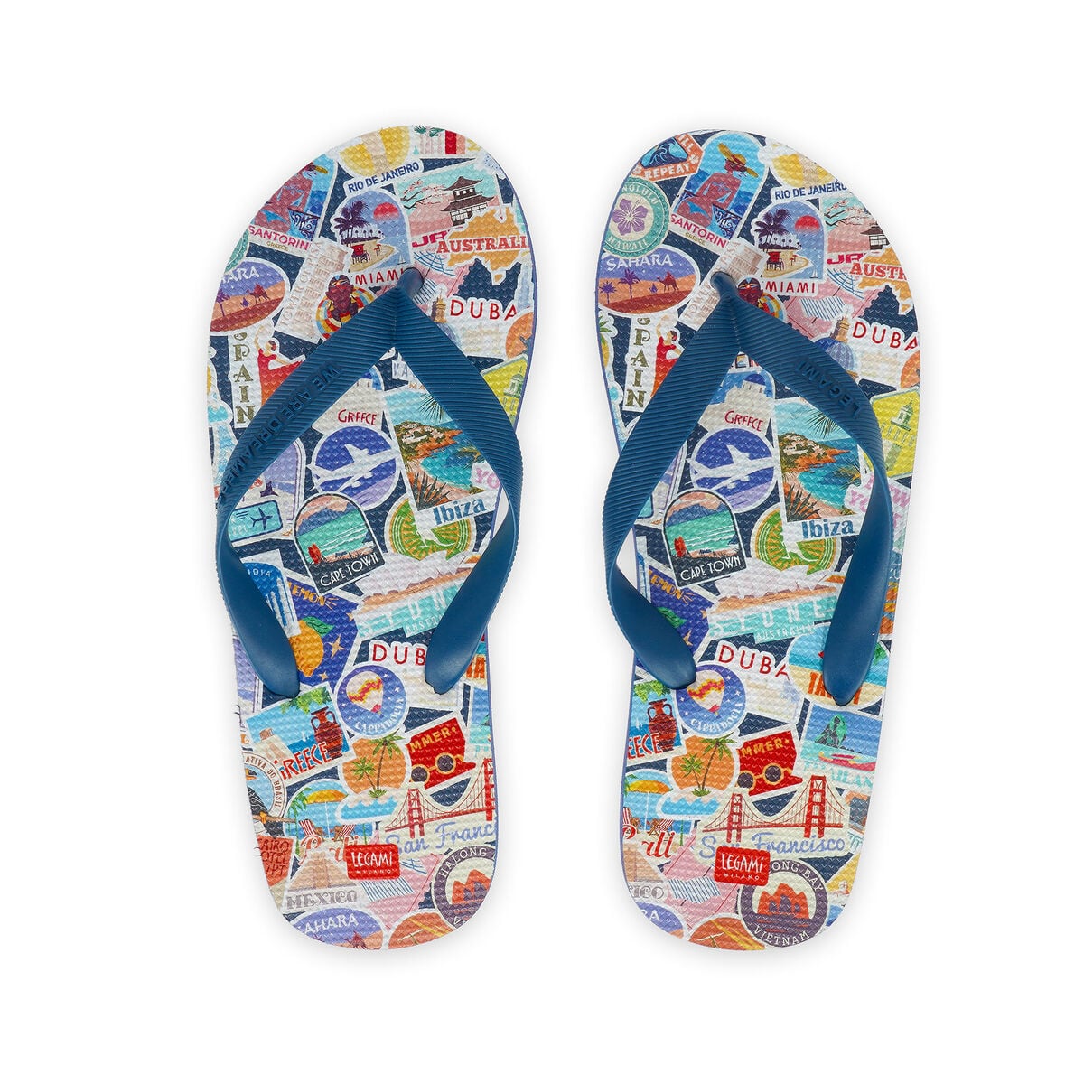 Legami - Size 44/45 Regular Seyahat Stickers Flip Flops