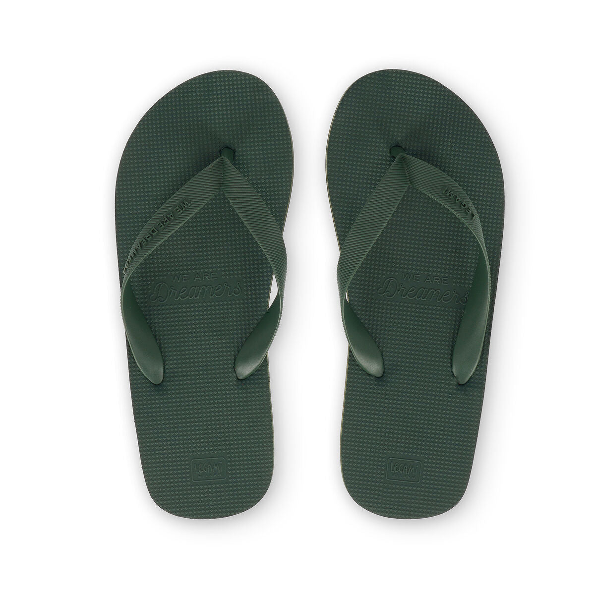 Legami - Size 44/45 Regular Olive Green Flip Flops