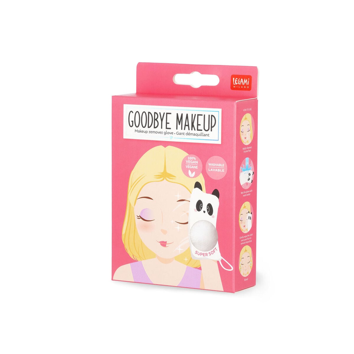 Legami - Panda Makeup Remover Glove - Goodbye Makeup!