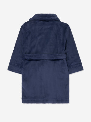 Ralph Lauren Boys Bear Patch Bathrobe in Navy