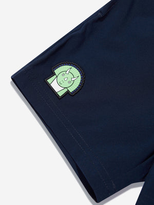 Roarsome Boys Spike The Dinosaur Swim Shorts in Navy
