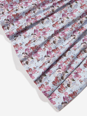 Sarah Louise Girls Floral Print Dress in Multicolour