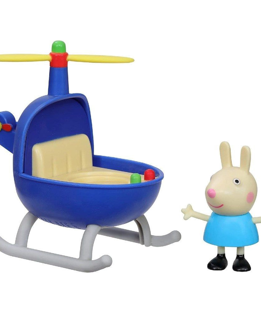 Peppa Pig - Tekli Figür ve Araç Minik Helikopter Oyuncak Seti-Dinossi