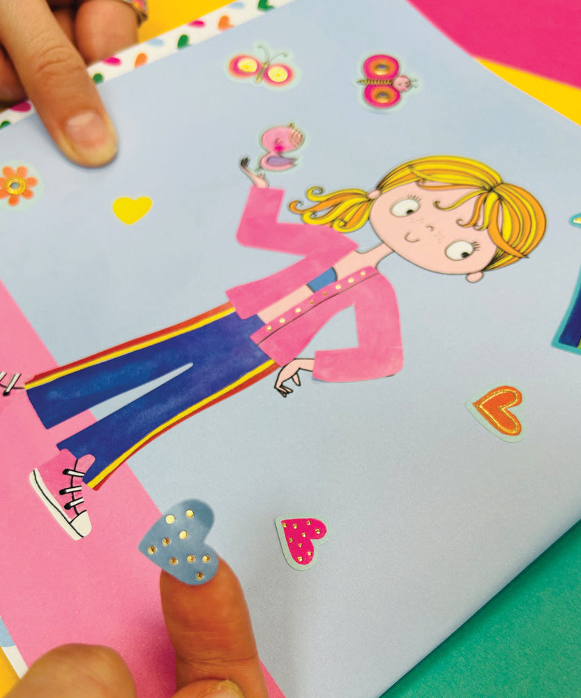 Rachel Ellen - Girl Power Sticker Scene Coloring and Activity Book