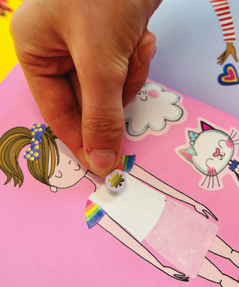 Rachel Ellen - Girl Power Sticker Scene Coloring and Activity Book