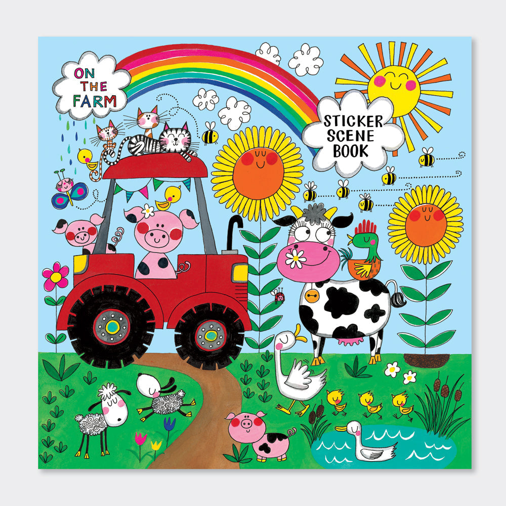 Rachel Ellen - On The Farm Libro da colorare e attività con scene adesive