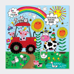Rachel Ellen - On The Farm Sticker Scene Colouring and Activity Book