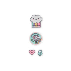 Legami - Rainbow + Air Balloon Screen Cleaner Stickers - Screen Cleaner