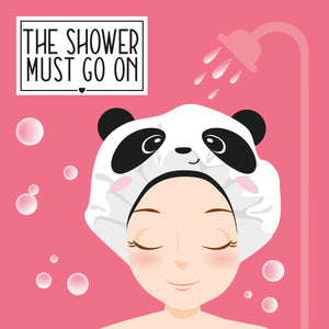Legami - Panda Shower Cap - Shower Must Go On