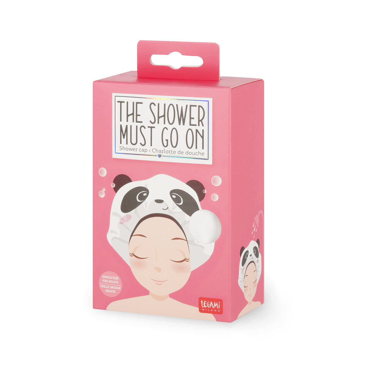 Legami - Panda Shower Cap - Shower Must Go On