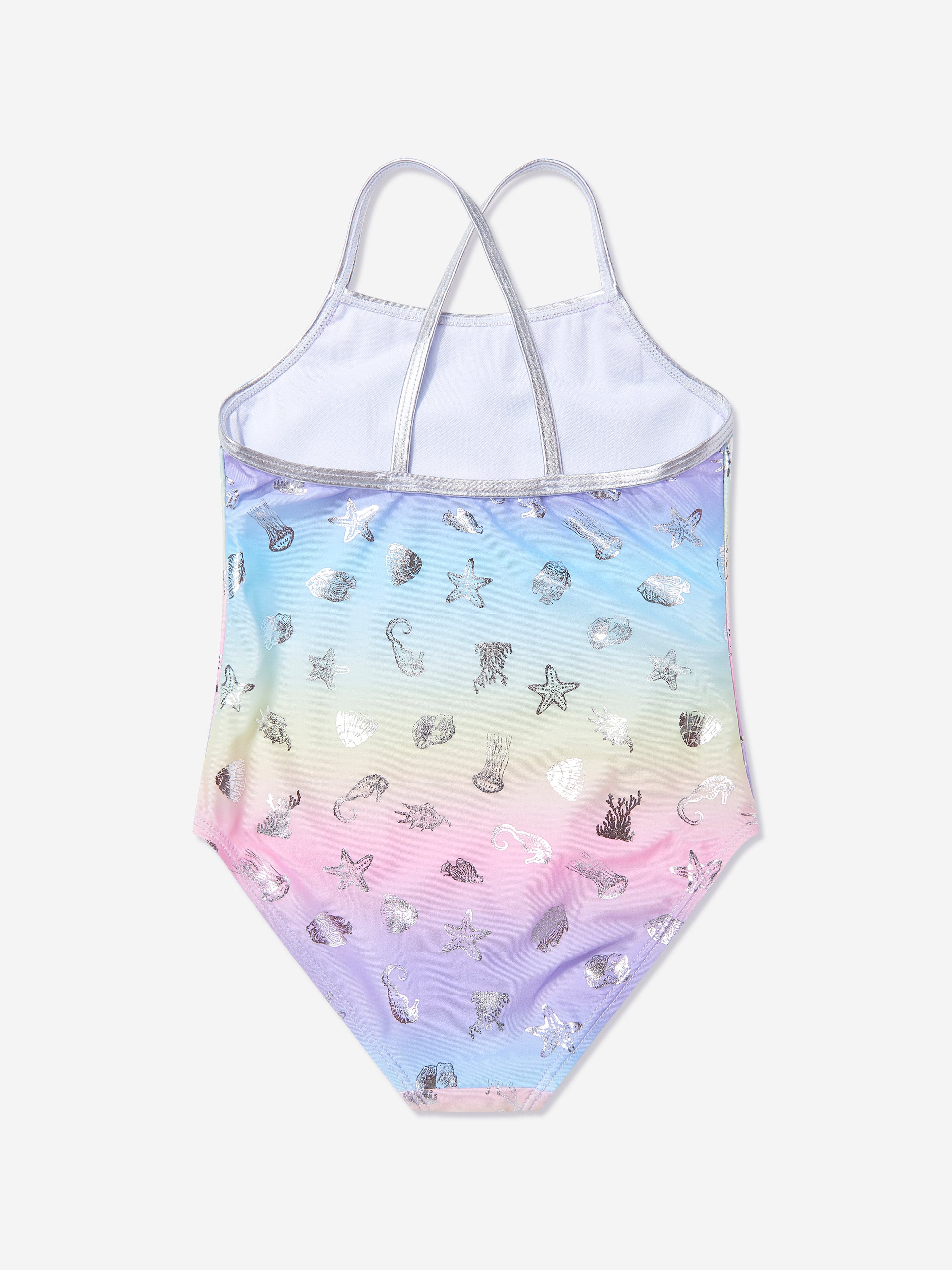 Soli Swim Girls Sealife Swimsuit in Multicolour (UPF50+)
