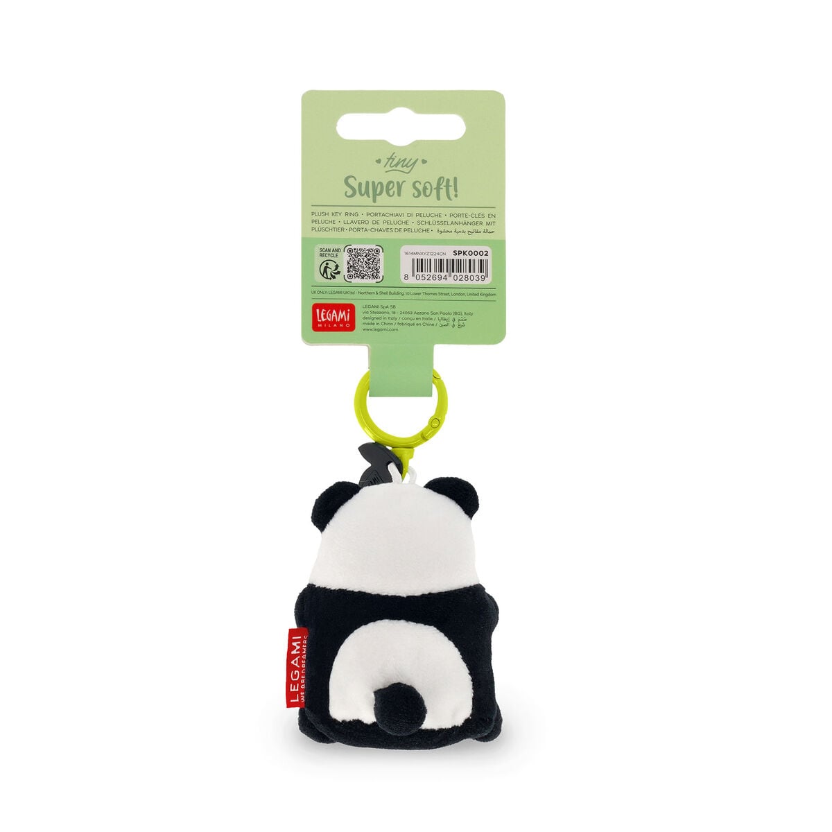 Legami - Panda Pelüş Oyuncak Anahtarlık - Tiny Süper Yumuşak!