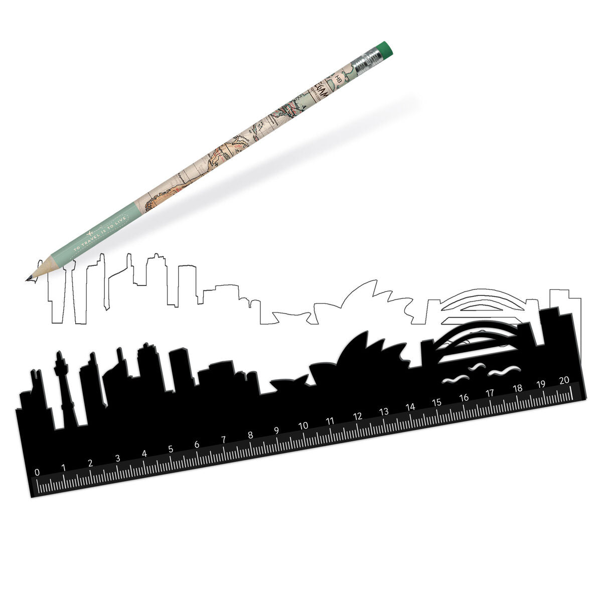 Legami - Ruler ile Sydney Skyline - Follow Skyline