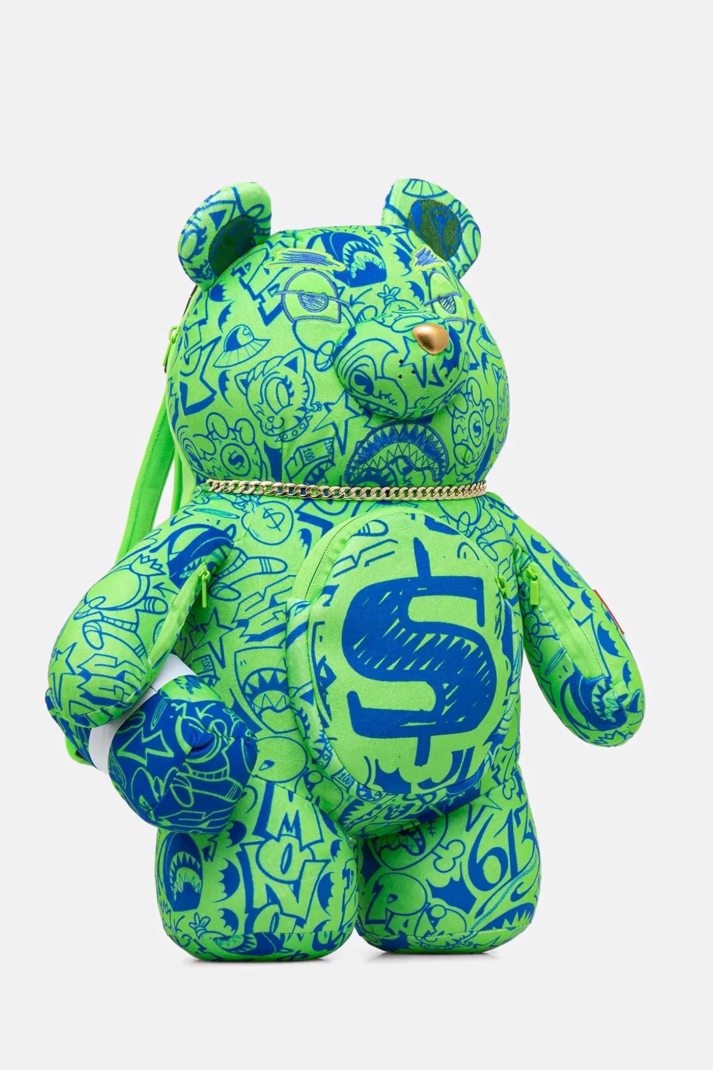 Sprayground - Sırt Çantası Sprayground в зелено малък размер с принт 910B7389NSZ