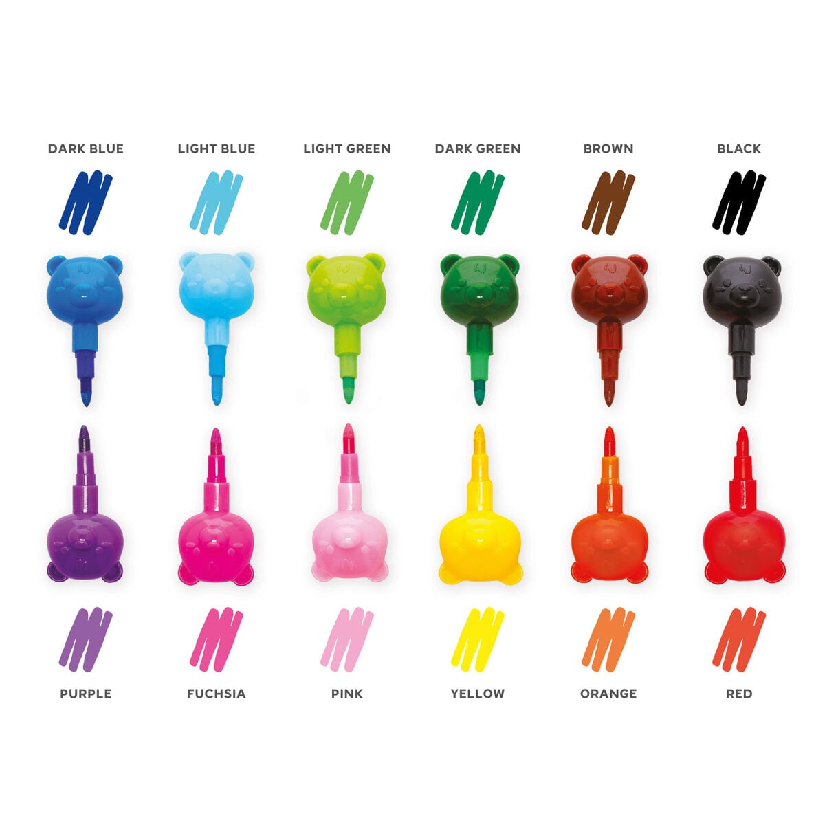 Legami - 12 Parça Üst Üste Konabilir Pastel Boya - Renkte Hayal Kur