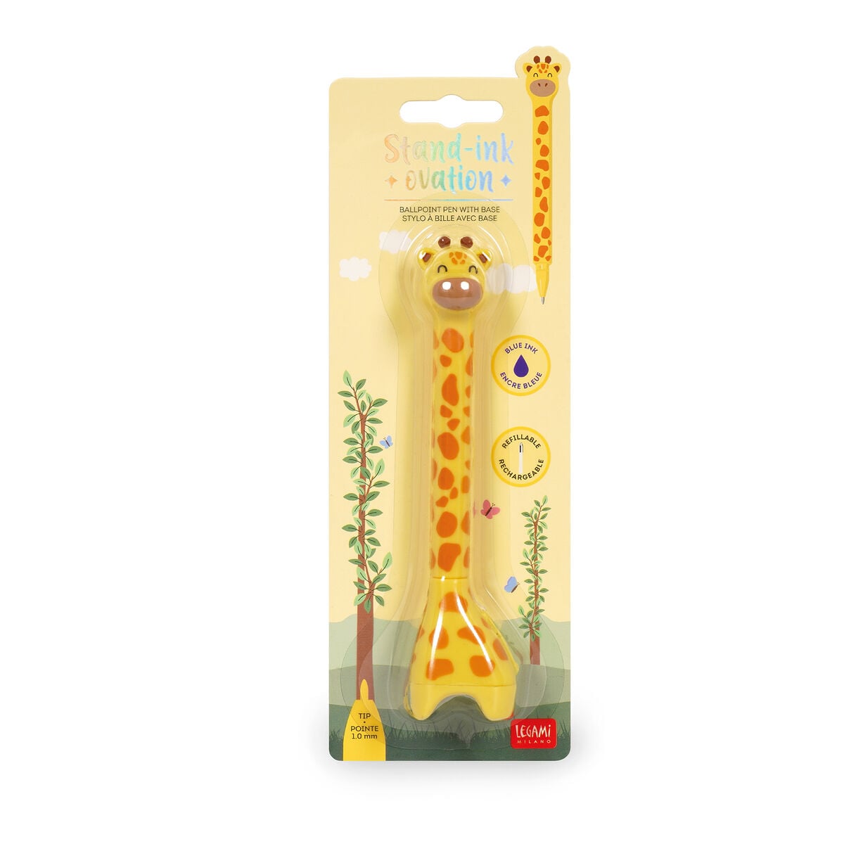 Legami - Giraffe Ballpoint Kalem ile Base - Standı-Ink Ovation