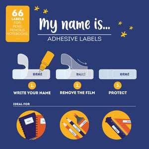Legami - Yapışkanlı Labels ile Protective Film - My Name Is... - Uzay