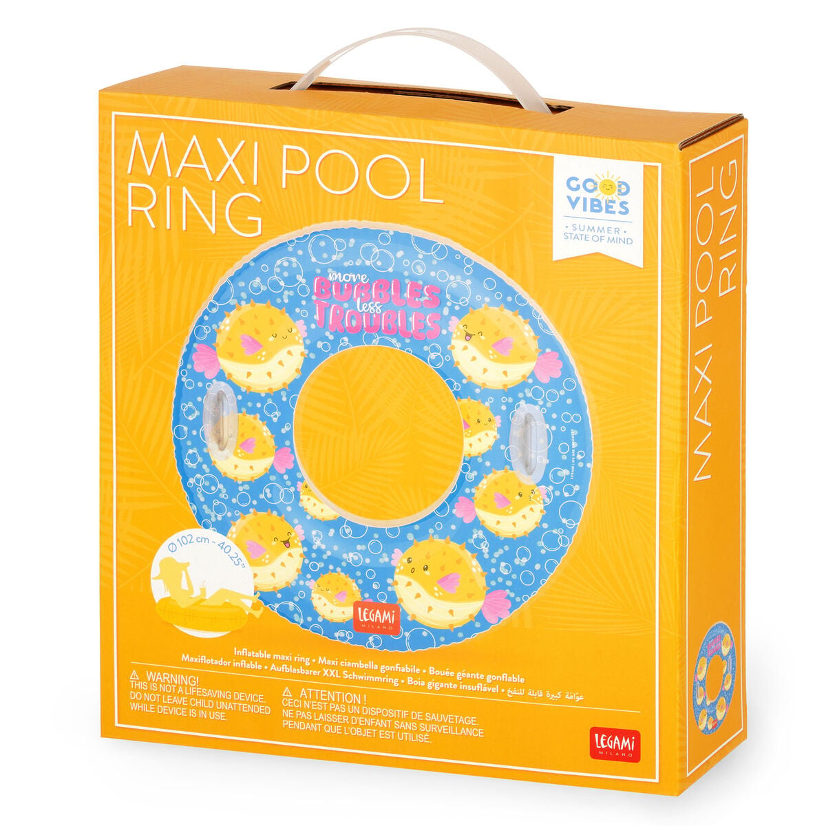 Legami - Balon Balığı Maxi Şişme Havuz Halkası - Maxi Havuz Halkası