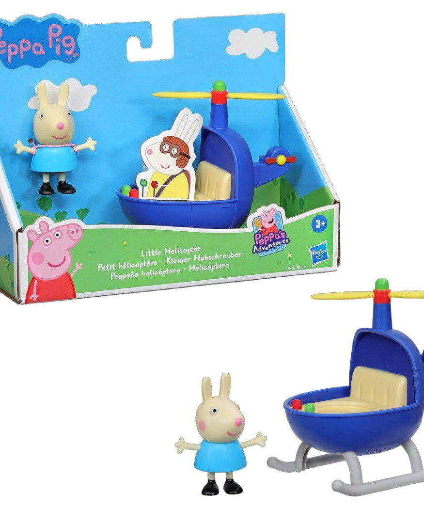 Peppa Pig - Tekli Figür ve Araç Minik Helikopter Oyuncak Seti-Dinossi