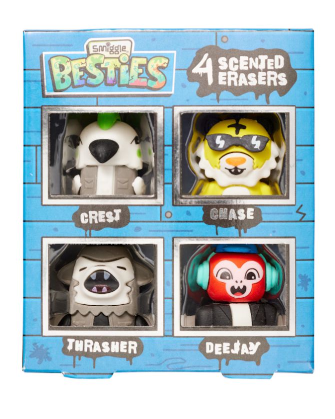 Smiggle - Besties Kokulu Silgi Paketi-Dinossi