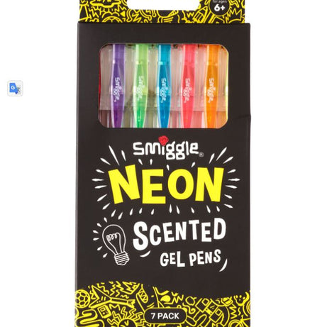 Smiggle - Neon Kokulu Jel Kalemler X7-Dinossi