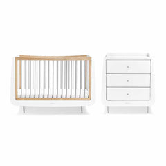 SnuzKot Skandi 2 Piece Nursery Furniture Set - Grey-Nursery Sets-Grey-No Mattress | Natural Baby Shower